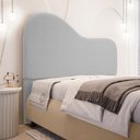 Ver imagem 2 de Cabeceira Orgânica Cama Box Queen Size Sea 160cm com Frame Bouclé Cinza Claro - Desk Design