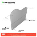 Ver imagem 3 de Cabeceira Orgânica Cama Box Queen Size Sea 160cm com Frame Bouclé Cinza Claro - Desk Design