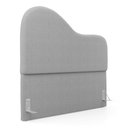 Ver imagem 1 de Cabeceira Orgânica Cama Box Queen Size Sea 160cm com Frame Bouclé Cinza Claro - Desk Design
