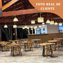 Ver imagem 3 de Mesa Redonda de Madeira 1,00m com Base de Ferro – Resistente e Moderna