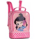 Ver imagem 2 de Kit Mochila Escolar de Rodinhas Luluca Estampada e Lancheira Clio Style Rosa