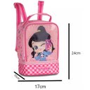 Ver imagem 5 de Kit Mochila Escolar de Rodinhas Luluca Estampada e Lancheira Clio Style Rosa