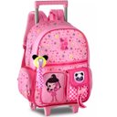 Ver imagem 4 de Kit Mochila Escolar de Rodinhas Luluca Estampada e Lancheira Clio Style Rosa