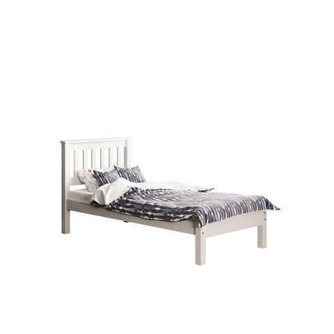 Cama Solteiro de Madeira Branco - Piratini