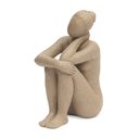 Ver imagem 1 de Escultura Decorativa Mulher em Poliresina 22cm Mart:bege