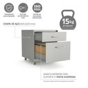 Ver imagem 4 de Gaveteiro de Aço 2 Gavetas com Rodízios com Chave