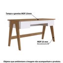 Ver imagem 2 de Escrivaninha Trend Home Office com 3 Gavetas - Hanover/Off W