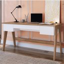 Ver imagem 1 de Escrivaninha Trend Home Office com 3 Gavetas - Hanover/Off W