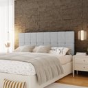 Ver imagem 1 de Cabeceira King 192cm Bouclé Estofada Design Moderno para Quarto Linea