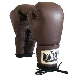 Luva De Boxe Ironarm Pro Wood Couro Legítimo 14 Oz Cadarço - 1 Luva De Boxe Ironarm Pro Wood Couro Legítimo 14 Oz Cadarço - 1