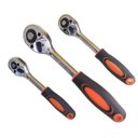 Ver imagem 1 de Kit Chave Catraca 3 Peças 1/2-3/8-1/4 Polegadas Para Soquetes