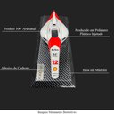 Ver imagem 2 de Miniatura de Quadro Decorativo 33cm X 12,5cm Carro F1 Mp4/4 Snn Branco - Gran Belo