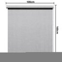 Ver imagem 2 de Cortina Persiana Rolo Tela Solar 3% L=1,00m X A=1,60m | Atlas - Cinza