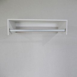 Arara de Roupa Cabideiro Parede 60Cm 100%Mdf Branco - 5