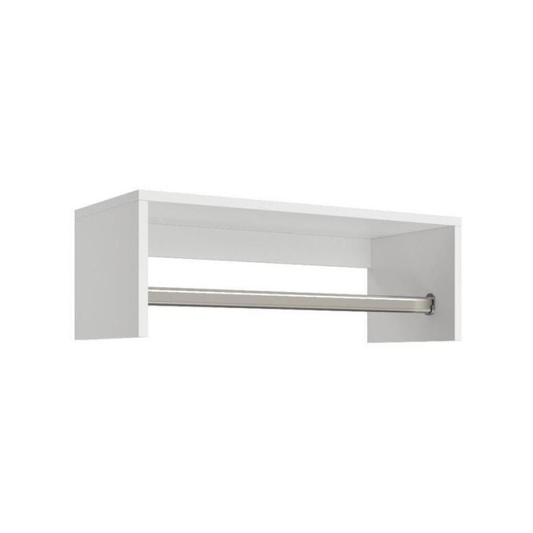 Arara de Roupa Cabideiro Parede 60Cm 100%Mdf Branco