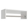 Arara de Roupa Cabideiro Parede 60Cm 100%Mdf Branco - 1