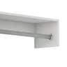 Arara de Roupa Cabideiro Parede 60Cm 100%Mdf Branco - 4
