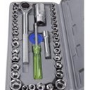 Ver imagem 3 de Kit Chave Catraca Com Jogo Soquetes 40 peças Intercambiáveis