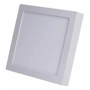 Plafon LED Sobrepor Quadrado 24W 3000K branco quente