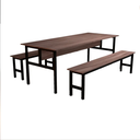 Ver imagem 1 de Conjunto Mesa Refeitório 8 Lugares com Banco Separado Copa