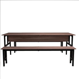 Conjunto Mesa Refeitório 8 Lugares com Banco Separado Copa - 2