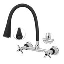 Ver imagem 2 de Torneira Misturador Gourmet Tubo Flexível Cone Preto Parede