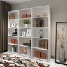 Conjunto 3 Estantes Baly Prateleiras Espaçosas para Livros e Decorações Branco Spazio Móveis - 2