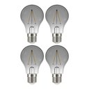 Ver imagem 1 de Lâmpada Led Fumê Kit 4 Unid. 30w Iluminação Decorativa Vintage Retrô Branco Quente Multifilamento Lu