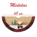 Ver imagem 2 de Saia Para Árvore de Natal Temática Papai Noel 68cm