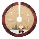 Ver imagem 1 de Saia Para Árvore de Natal Temática Papai Noel 68cm