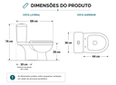 Ver imagem 4 de Vaso Sanitário Caixa Acoplada Basic - Smart Norte