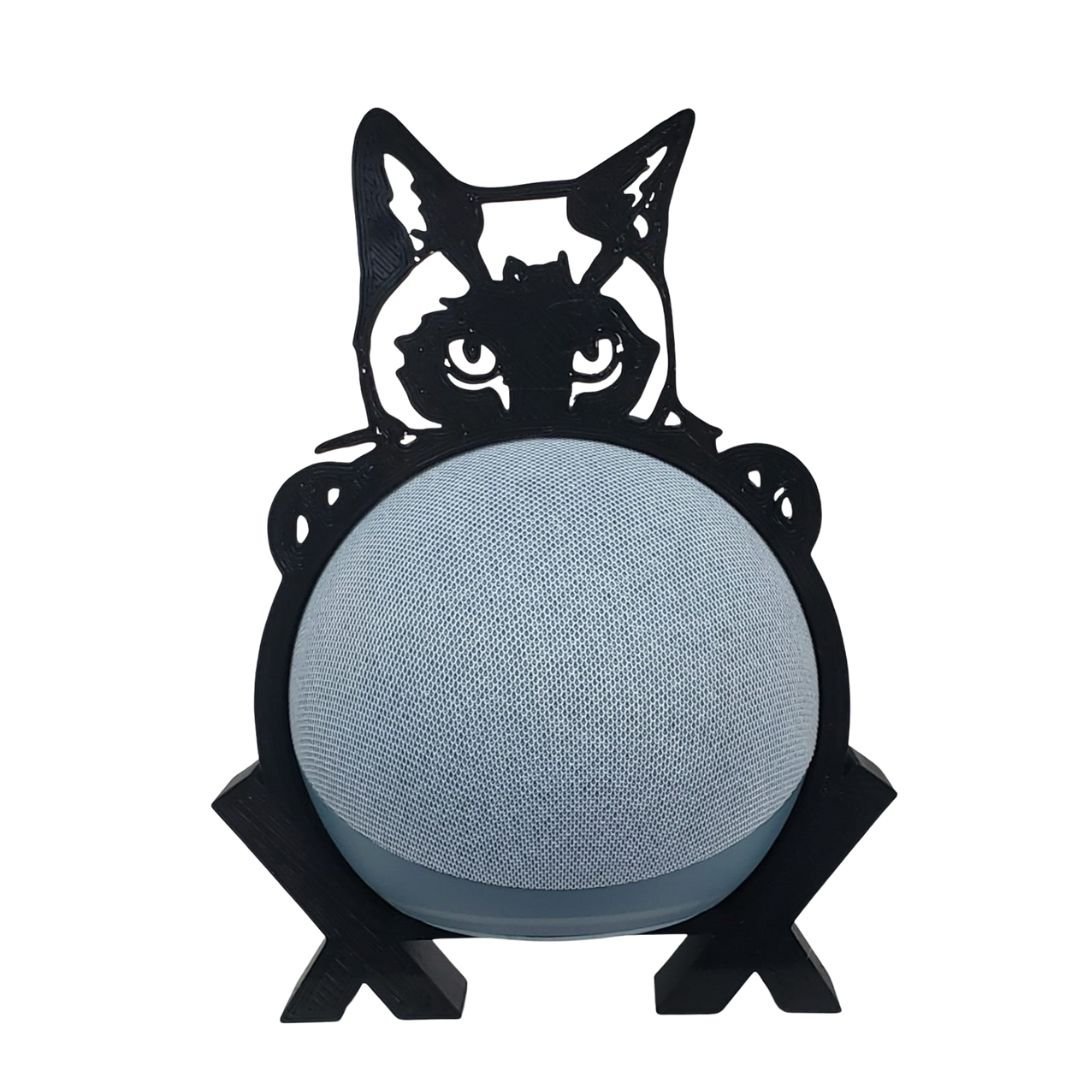 Suporte de Alexa para Echo Dot 4 "gato" Mod 2