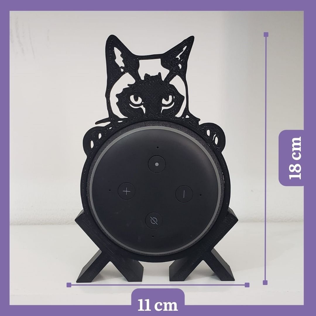 Suporte de Alexa para Echo Dot 4 "gato" Mod 2 - 6
