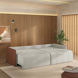 Sofá Cama Retrátil e Reclinável 4 Lugares 250cm Jequitibá CabeCasa MadeiraMadeira - 6