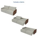 Ver imagem 4 de Sofá Cama Retrátil e Reclinável 4 Lugares 250cm Jequitibá CabeCasa MadeiraOriginals
