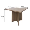 Ver imagem 2 de Mesa de Reunião Quadrada Pé Painel - Sm Beta - 76ax90lx90p 450728