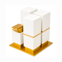 Ver imagem 1 de Porta Objetos de Balcao One Be Gold Branco - Zen Design