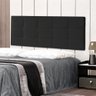 Cabeceira Painel King 1,95m Roma Suede Preto Sky Mobile - 1