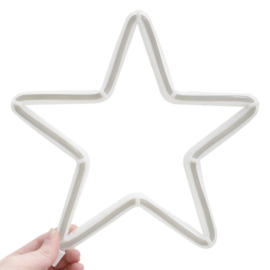 Decoração Varal Cordão Fio Luzes Colorida Estrela 2,5m 220v - 3