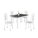Ver imagem 2 de Conjunto Sala de Jantar com 4 Cadeiras Lívia Branco/Bege