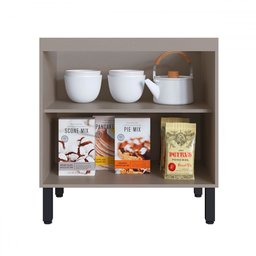 Cozinha Compacta Ébano 9 Portas 3 Gavetas Fumê/grafite - Quiditá Móveis - 5