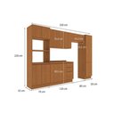 Ver imagem 3 de Cozinha Modulada Completa Ciela 6 Peças (2aéreos+1balcão+1paneleiro+1torrequente+1complemento)