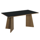 Ver imagem 6 de Conjunto Sala de Jantar Tampo de Madeira 4 Cadeiras Rustic/preto/oxford Évora Madesa