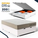 Ver imagem 2 de Cama Box Baú com Colchão de Espuma D70 Double Face Ortopédico Double Sense Casal 138cm