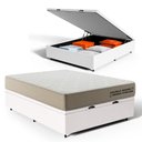 Ver imagem 1 de Cama Box Baú com Colchão de Espuma D70 Double Face Ortopédico Double Sense Casal 138cm