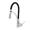 Ver imagem 1 de Torneira Misturador Monocomando de Mesa para Cozinha Bica Alta 1/2'' Flex com Ducha Preto Addra