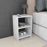 Mesa de Cabeceira Branca 49x30x25 Cm - Ideal para Quarto Moderno e Organizado - 2