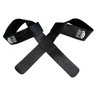 Strap Fita Couro Preto Barra Musculação - 1