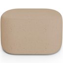 Ver imagem 3 de Kit 2 Puffs Decorativos Orgânico para Living Quarto 70cm Doha W01 Linho Bege Escuro - Lyam Decor