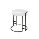 Ver imagem 1 de Puff Decorativo Sarah Sala E Recepção Estofado Metal Preto